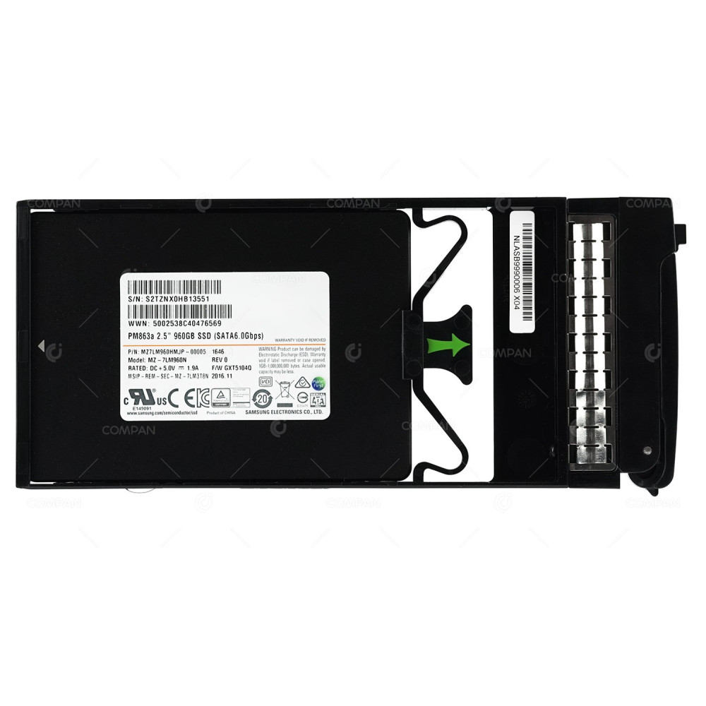 MZ7LM960HMJP-NIMBLECS3000 HPE SSD 960GB SATA 6G 2.5" FOR CS3000 STORAGE